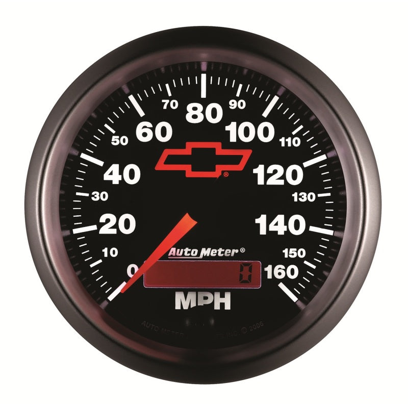 Autometer Speedometer 3-3/8in, 0-160 MPH, Elec. Programmable - Bowtie Black-thumbmail-2