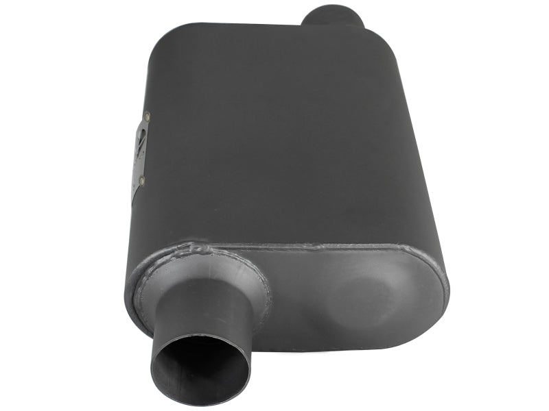 aFe Scorpion Replacement Alum Steel Muffler 2-1/2in In/Out Baffled Offset/Offset 13inL x10inW x4inH-thumbmail-2