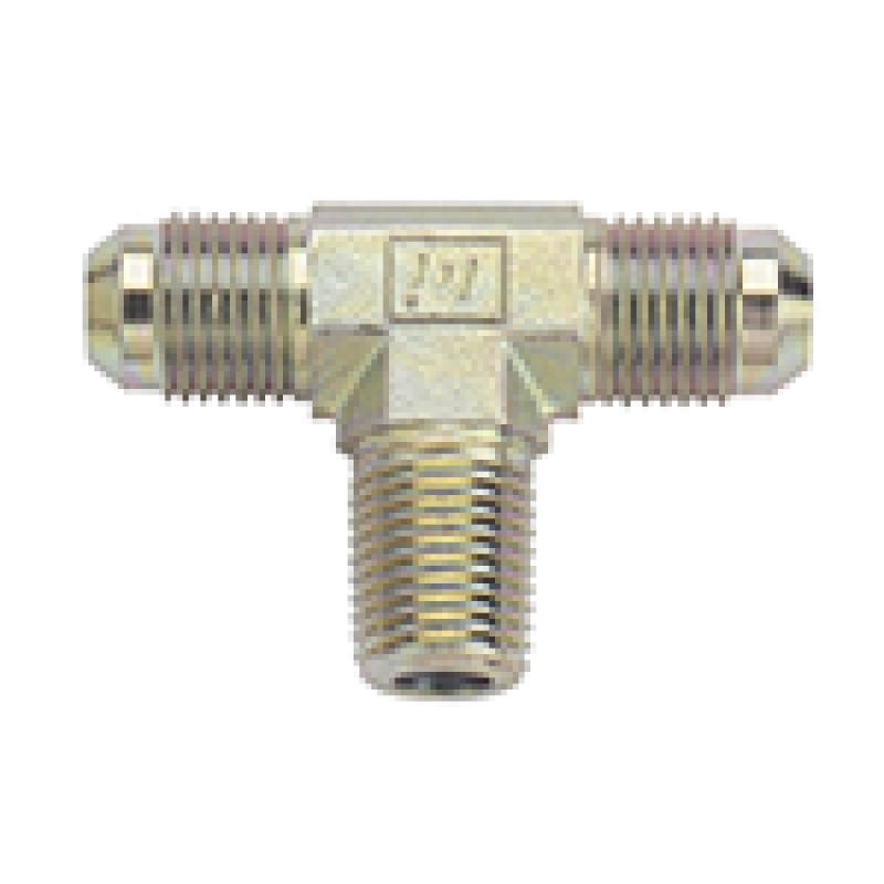 Fragola -6AN Tee 1/4 NPT On Side - Steel-thumbmail-1
