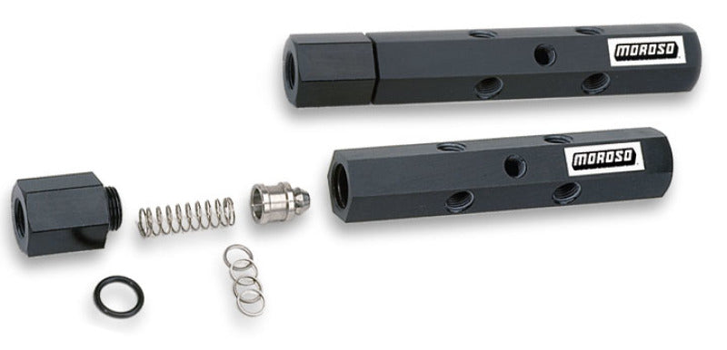 Moroso Pressure Regulator Fuel Log w/Shims - 6-10psi Adjustment-thumbmail-1