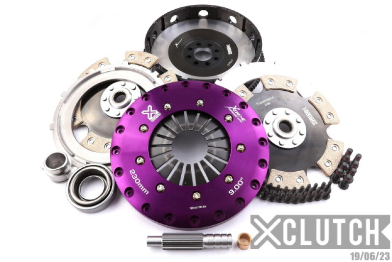 XClutch 91-98 Nissan 180SX S13 2.0L 9in Twin Solid Ceramic Clutch Kit-thumbmail-1