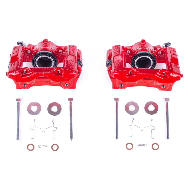 Power Stop 2006 Lexus GS300 Rear Red Calipers w/Brackets - Pair-thumbmail-1