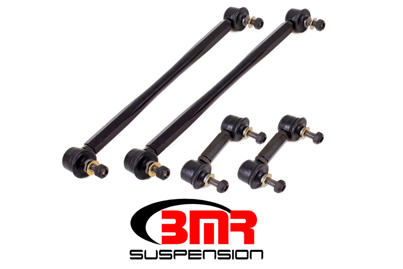 BMR 10-11 5th Gen Camaro Front and Rear Sway Bar End Link Kit - Black-thumbmail-2