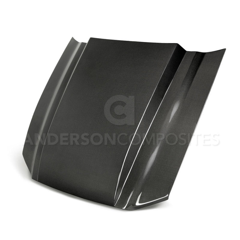 Anderson Composites 10-12 Ford Mustang Type-CJ 3in Carbon Fiber Cowl Hood-thumbmail-1
