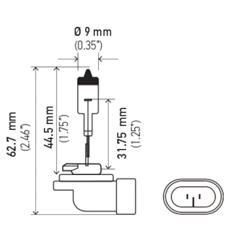 Hella Bulb 881 12V 27W Pgj13 T325-thumbmail-4