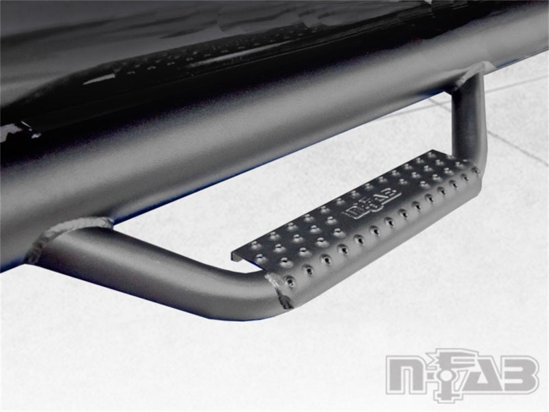 N-Fab Nerf Step 15-17 GMC - Chevy Canyon/Colorado Crew Cab 5ft Bed - Tex. Black - W2W - 3in-thumbmail-5