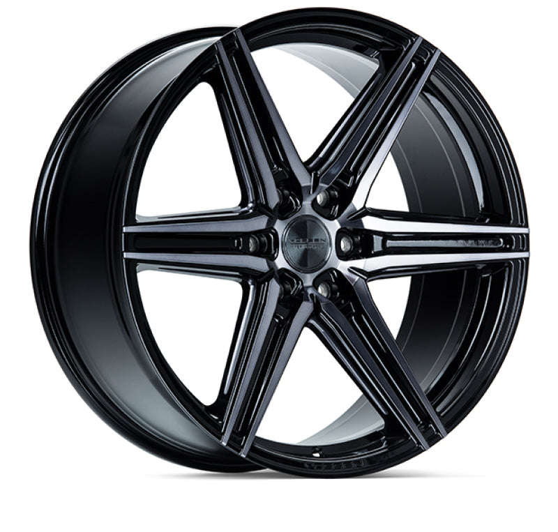 Vossen HF6-2 22x9.5 / 6x139.7 / ET20 / Deep Face / 106.1 - Tinted Gloss Black Wheel-thumbmail-1