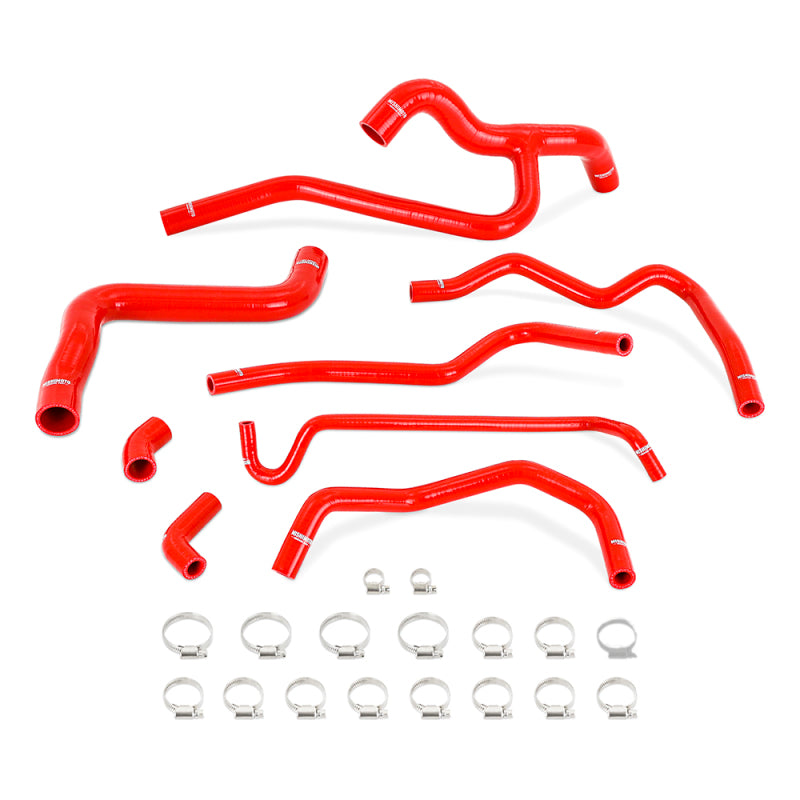 Mishimoto 05-10 Mustang V6 Silicone Radiator & Heater Hose Kit - Red-thumbmail-1