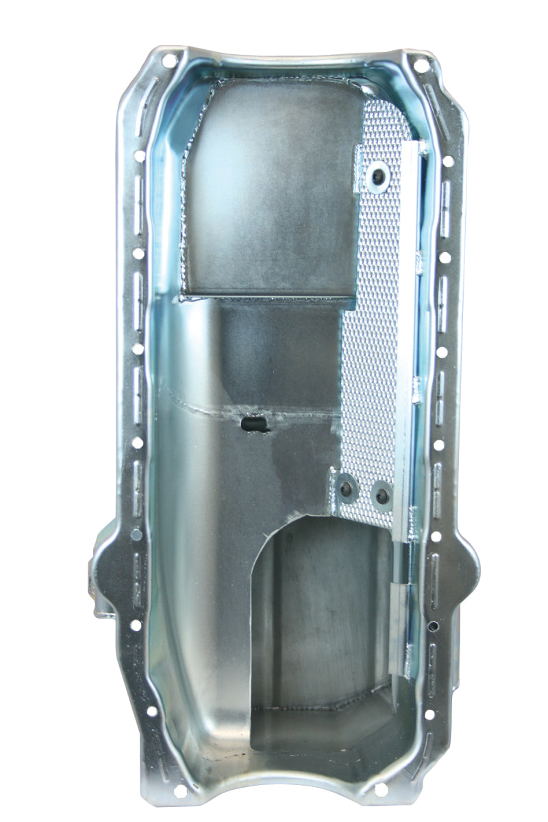 Moroso 80-85 Chevrolet Small Block (w/Passenger Side Dipstick) Wet Sump 5.5qt 7.5in Steel Oil Pan-thumbmail-1