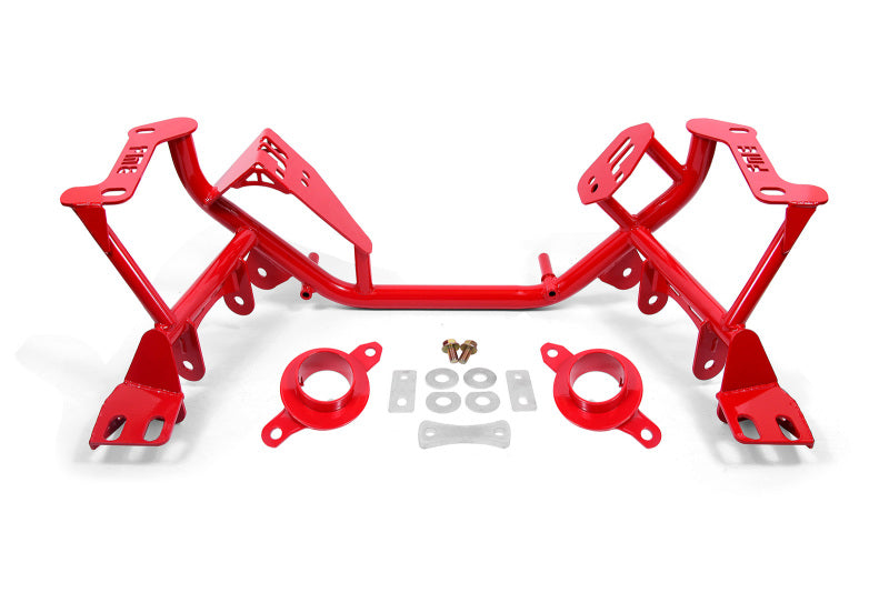 BMR 79-95 Ford Mustang K-Member Standard Version w/Spring Perches - Red-thumbmail-1