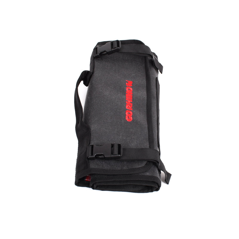 Go Rhino XVenture Gear First Aid Roll - Large (5x5in. Closed) 12oz Waxed Canvas - Black-thumbmail-4