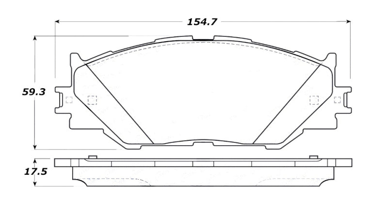 StopTech Street Touring 06-10 Lexus IS250 Front Brake Pads-thumbmail-2