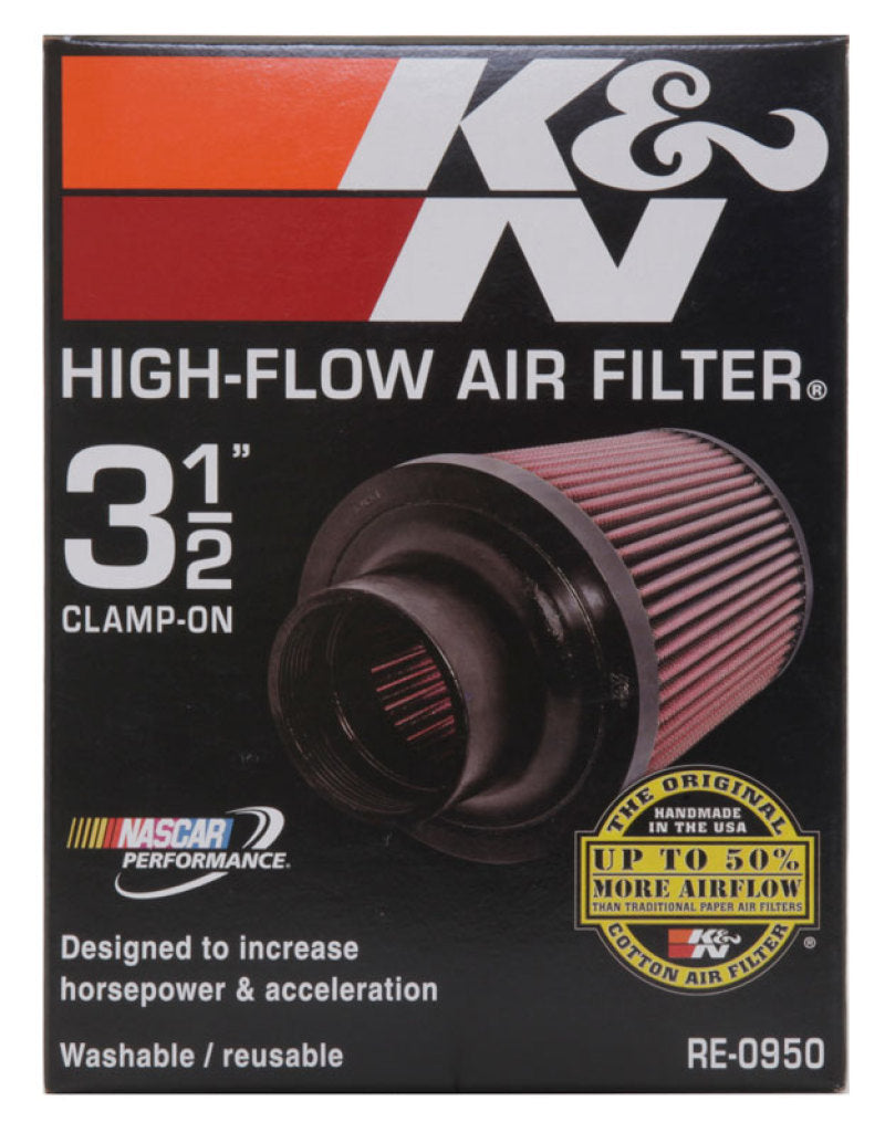 K&N Universal Rubber Filter 3 1/2inch ID FLG / 6inch Base / 4-5/8inch Top / 6inch Height-thumbmail-9