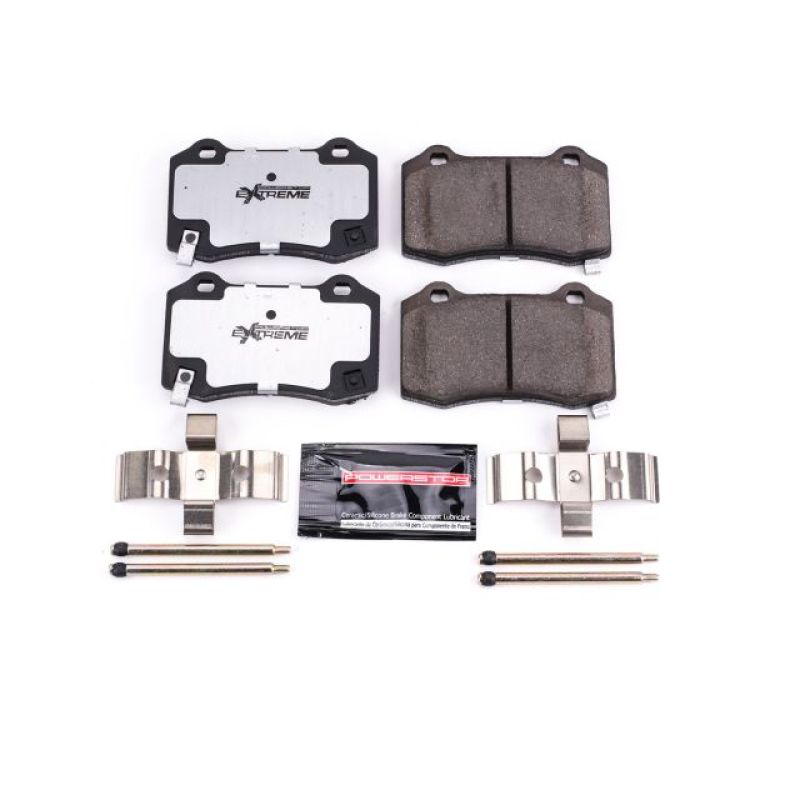 Power Stop 04-07 Cadillac CTS Rear Z26 Extreme Street Brake Pads w/Hardware-thumbmail-1