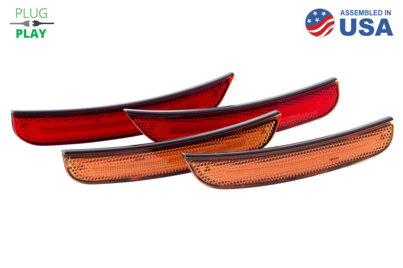 Diode Dynamics 15-21 Dodge Charger LED Sidemarkers - Amber Red (set)-thumbmail-1