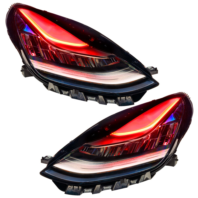 Oracle 17-21 Tesla Model 3 Headlight DRL Upgrade Kit - ColorSHIFT w/ Simple Controller-thumbmail-2