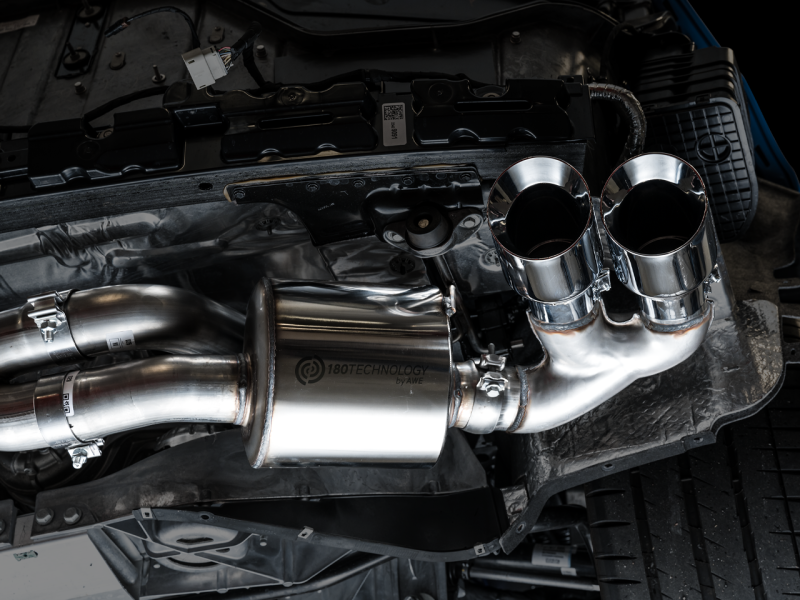 AWE Tuning 2020 Chevrolet Corvette (C8) Touring Edition Exhaust - Quad Chrome Silver Tips-thumbmail-4