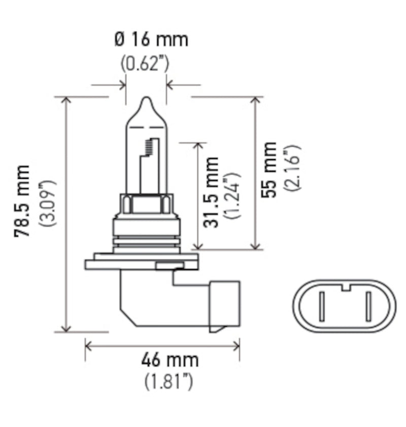 Hella Bulb 9005/HB3 12V 65W P20d T4 LONGLIFE-thumbmail-4