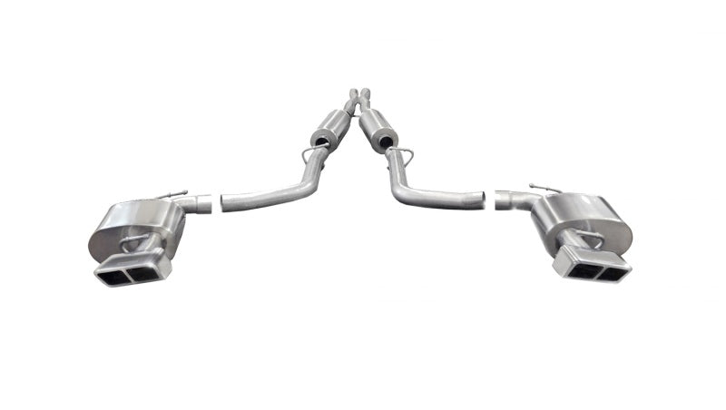 Corsa 11-13 Dodge Challenger SRT-8 6.4L V8 Auto Polished Xtreme Cat-Back Exhaust-thumbmail-1