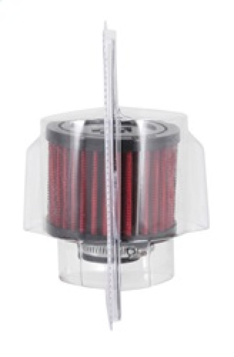 K&N 1 inch ID 3 inch OD 2.375 inch H Rubber Base Crankcase Vent Filter-thumbmail-6