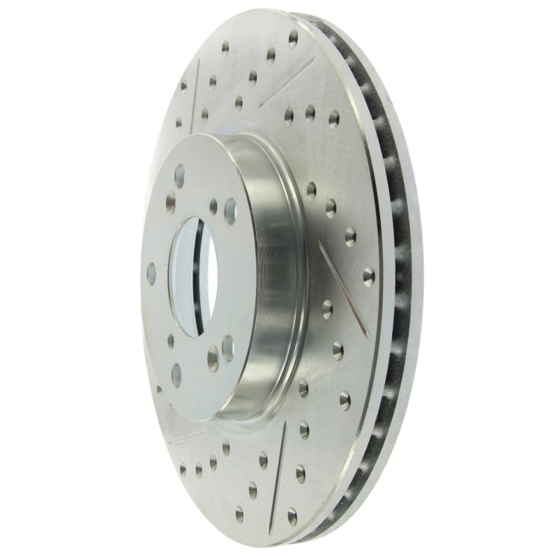 StopTech Select Sport 06-08 Honda Civic GX / 98-02 Accord V7 Slotted and Drilled Right Front Rotor-thumbmail-1