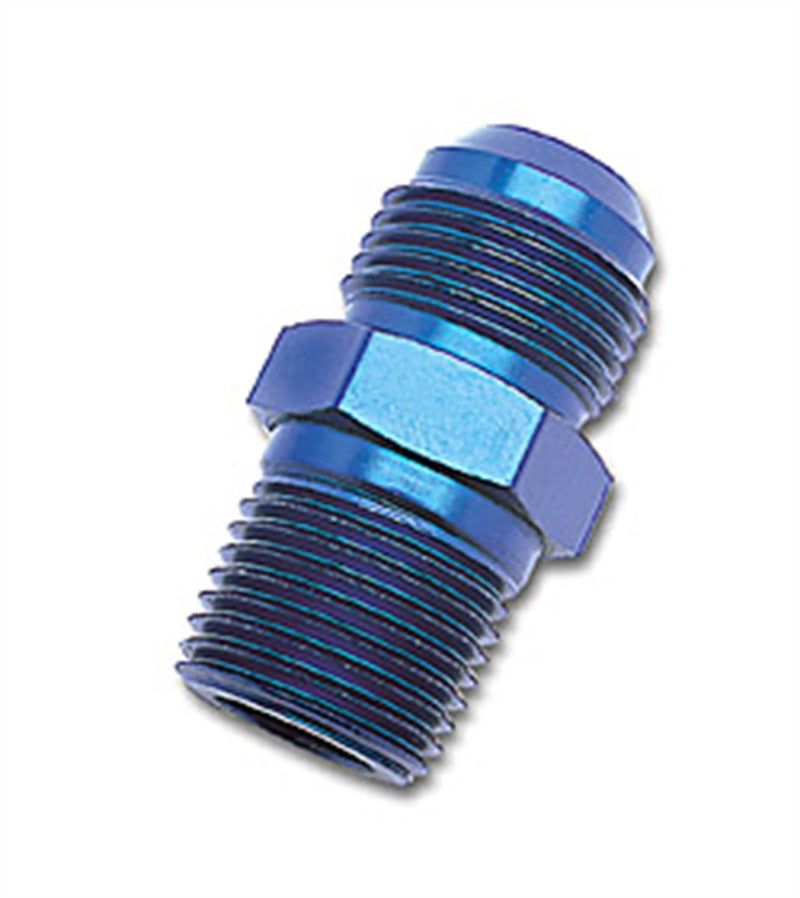 Russell Performance -6 AN to 3/8in NPT Straight Flare to Pipe (Blue)-thumbmail-1