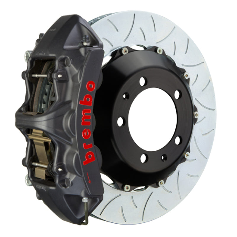 Brembo 12-18 A6 3.0T/12-18 A7 3.0T Fr GTS BBK 6 Pist Cast 380x34 2pc Rotor Slotted Type3-Black HA-thumbmail-1