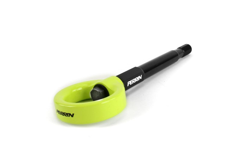 Perrin 2022 Subaru WRX / 18-21 Crosstrek / 14-21 Forester Tow Hook Kit (Front) - Neon Yellow-thumbmail-2