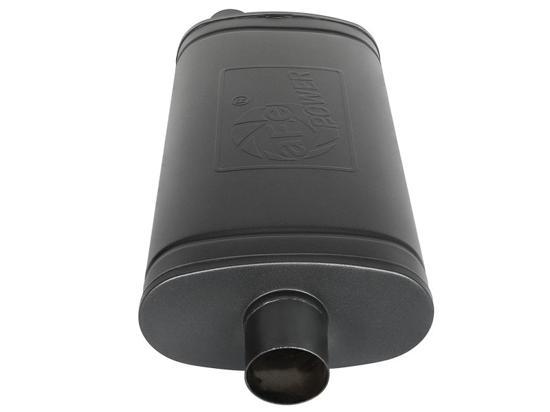 aFe MACH Force-Xp 409 SS Muffler w/ Black Finish 3in Center/Offset 22in L x 11in x 5in - Oval Body-thumbmail-2