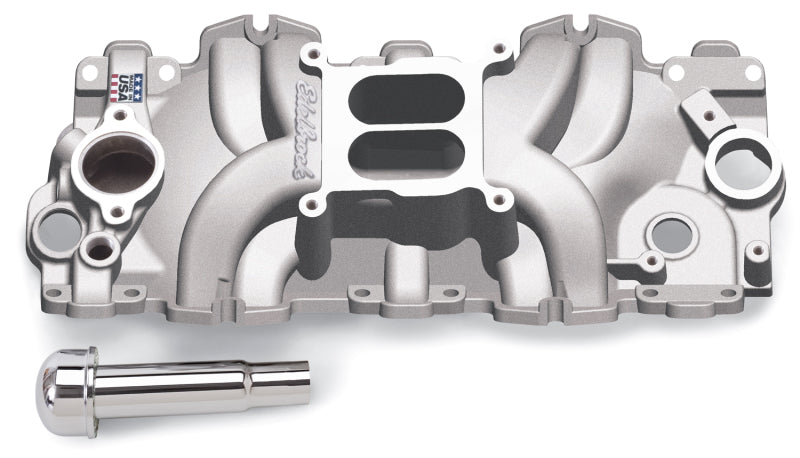 Edelbrock Intake Manifold Single Quad Perf RPM BBC 409 Inwin Lg Port As-Cast-thumbmail-1