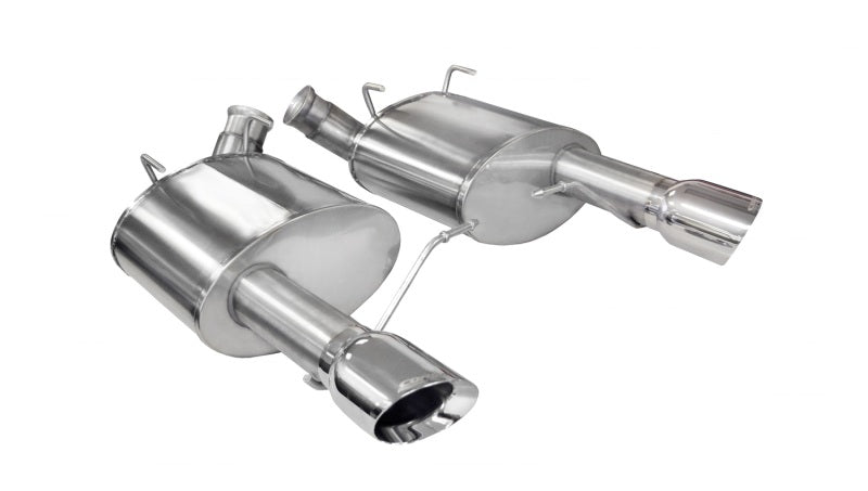 Corsa 11-14 Ford Mustang GT/Boss 302 5.0L V8 Polished Sport Axle-Back Exhaust-thumbmail-1