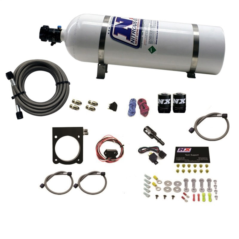 Nitrous Express Dodge 3.6L V6 Nitrous Plate Kit (50-200HP) w/15lb Bottle-thumbmail-1