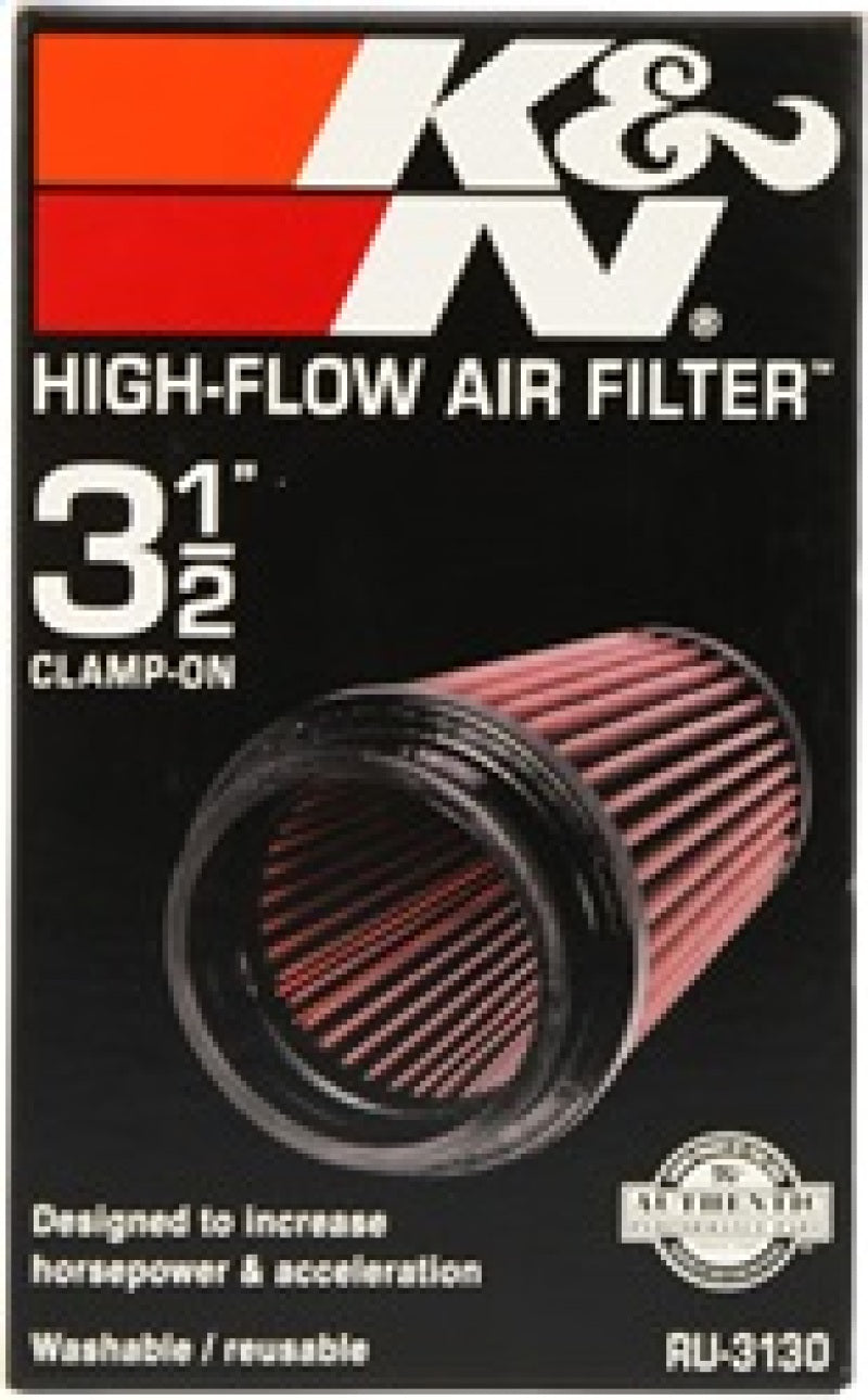 K&N Filter Universal Rubber Filter 3 1/2 inch Flange 4 5/8 inch Base 3 1/2 inch Top 7 inch Height-thumbmail-8