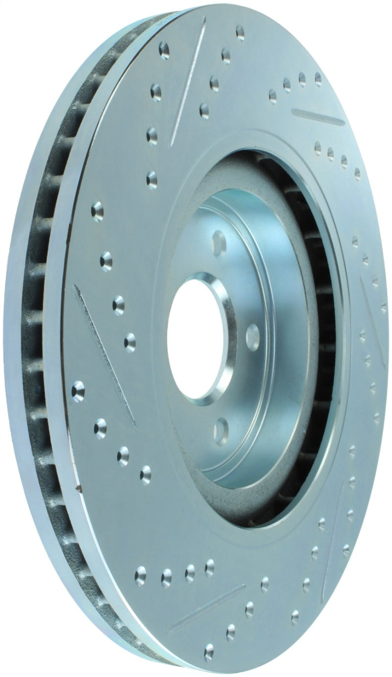 StopTech Select Sport Sport Nissan Slotted and Drilled Front Left Rotor-thumbmail-2