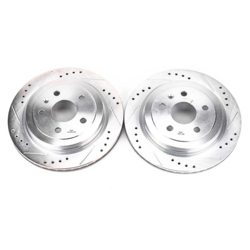 Power Stop 08-18 Cadillac CTS Rear Evolution Drilled & Slotted Rotors - Pair-thumbmail-1