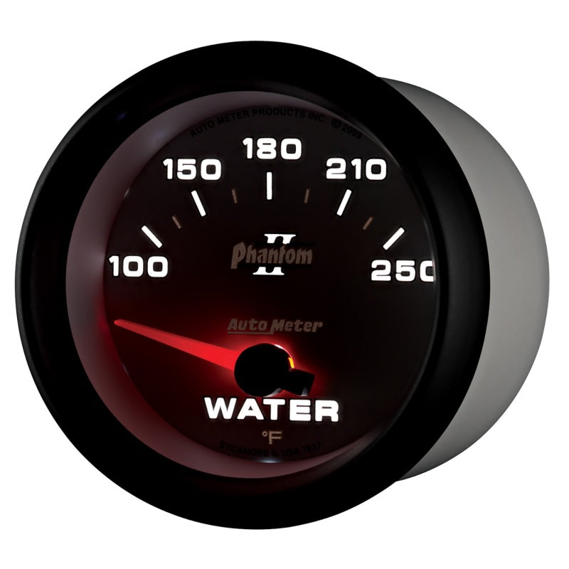 Autometer Phantom II 2-5/8in 100-250 Degrees F Electrical Water Temperature Gauge-thumbmail-3