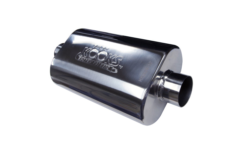 Kooks Universal 2 1/2in Center/Center Oval Muffler (4x8x12)-thumbmail-3