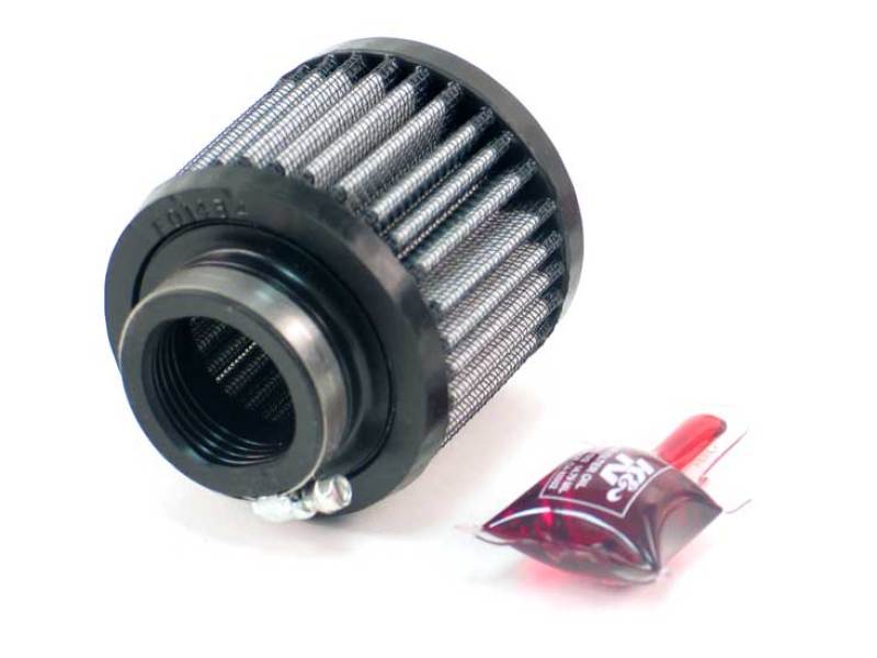 K&N 1.375in Flange ID x 3in OD x 2.5in H Rubber Base Crankcase Vent Filter-thumbmail-1