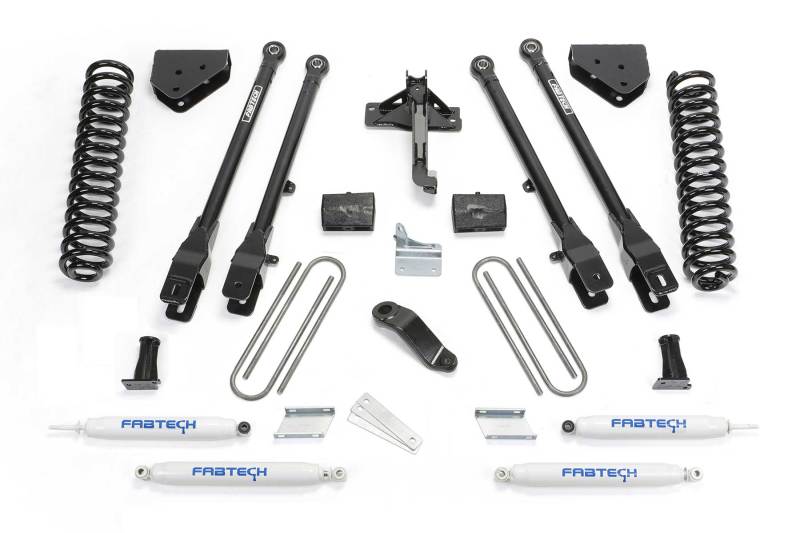 Fabtech 11-13 Ford F450/550 4WD 10 Lug 6in 4Link Sys w/Coils & Perf Shks-thumbmail-1