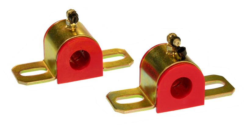 Prothane Universal 90 Deg Greasable Sway Bar Bushings - 13/16in - Type B Bracket - Red-thumbmail-1