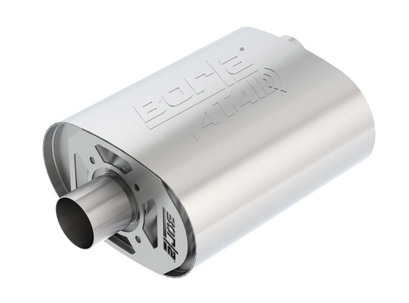 Borla CrateMuffler Ford 5.0L Coyote ATAK 2.5in Offset/Center 12in x 6in x 10.34in Muffler-thumbmail-1