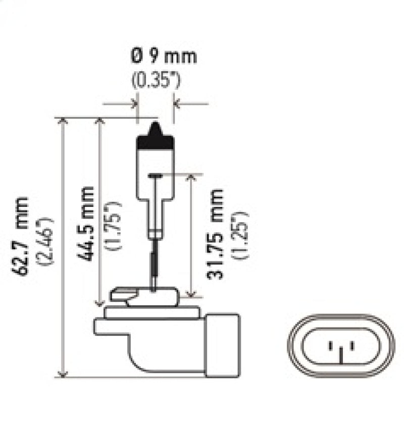 Hella Optilux 881 12V Xenon Yellow XY Bulb-thumbmail-14