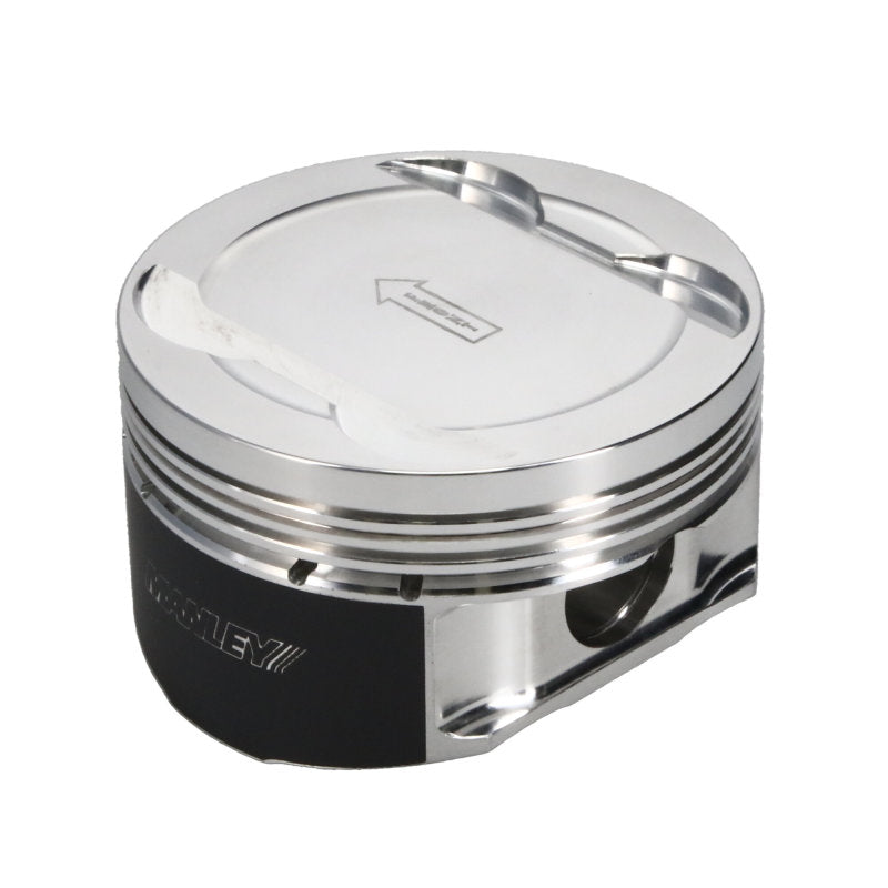 Manley Ford 3.7L Cyclone 3.770in Bore +2.0cc Coated Dome Platinum Series Pistons-thumbmail-1