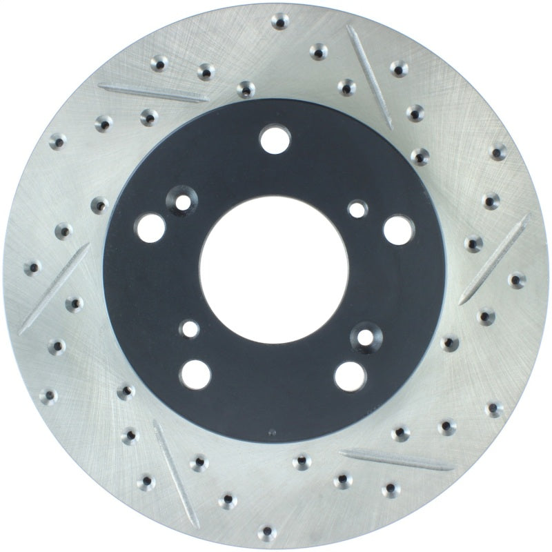 StopTech 02-06 Acura RSX Slotted & Drilled Left Front Rotor-thumbmail-2