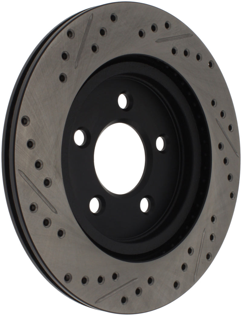 StopTech 05-10 Ford Mustang Slotted & Drilled Left Rear Rotor-thumbmail-1