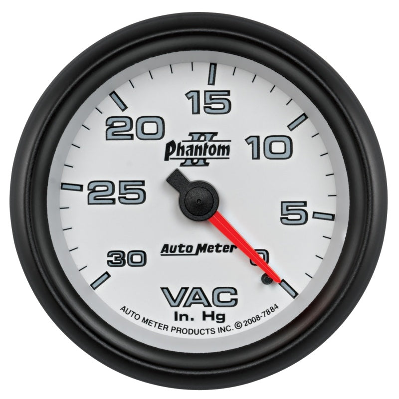 AutoMeter Gauge Vacuum 2-5/8in. 30Inhg Mechanical Phantom II-thumbmail-1