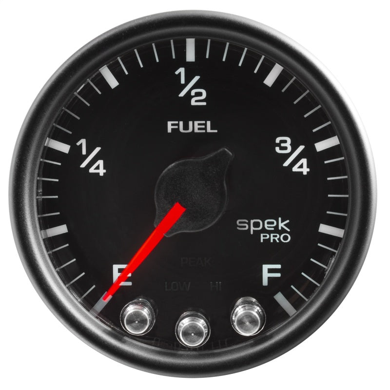 Autometer Spek-Pro Gauge Fuel Level 2 1/16in 0-270 Programmable Blk/Blk-thumbmail-1