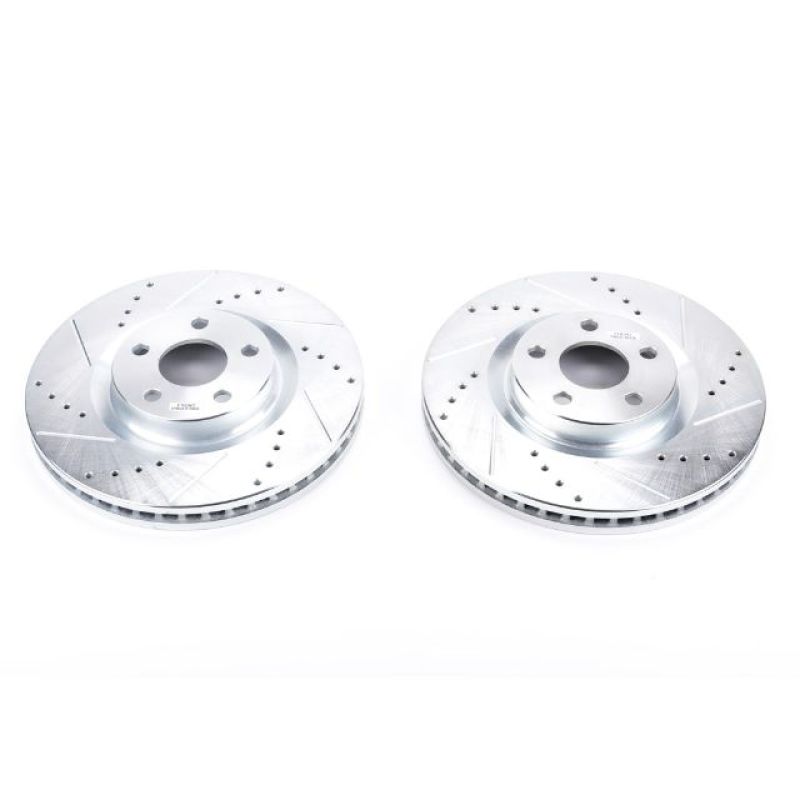 Power Stop 15-19 Ford Edge Front Evolution Drilled & Slotted Rotors - Pair-thumbmail-1