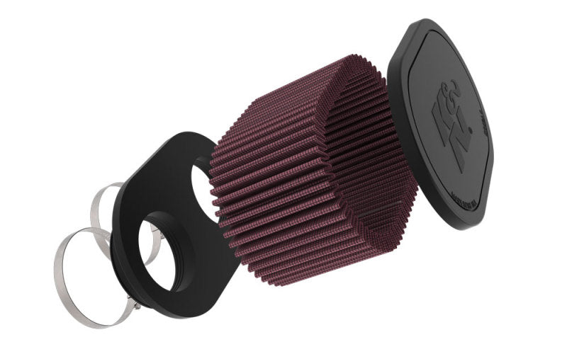 K&N 2-1/8in DUAL FLG 6-1/4 X 4inOD 3inH Universal Clamp-On Air Filter-thumbmail-3