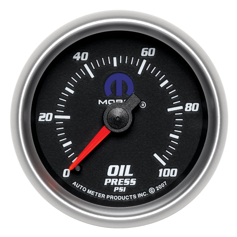 Autometer Mopar 2-1/16in Mechanical 100PSI Oil Pressure Gauge-thumbmail-1